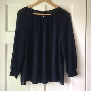 J. Crew Navy Blouse